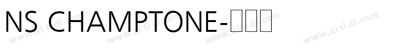 NS CHAMPTONE字体转换
